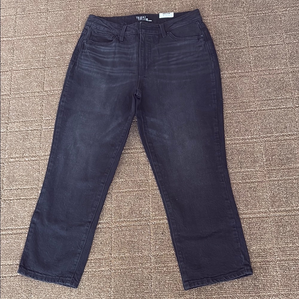 TIME and TRU…..NWT.  High Rise Black Denim Jeans 99% cotton 1% Spandexed